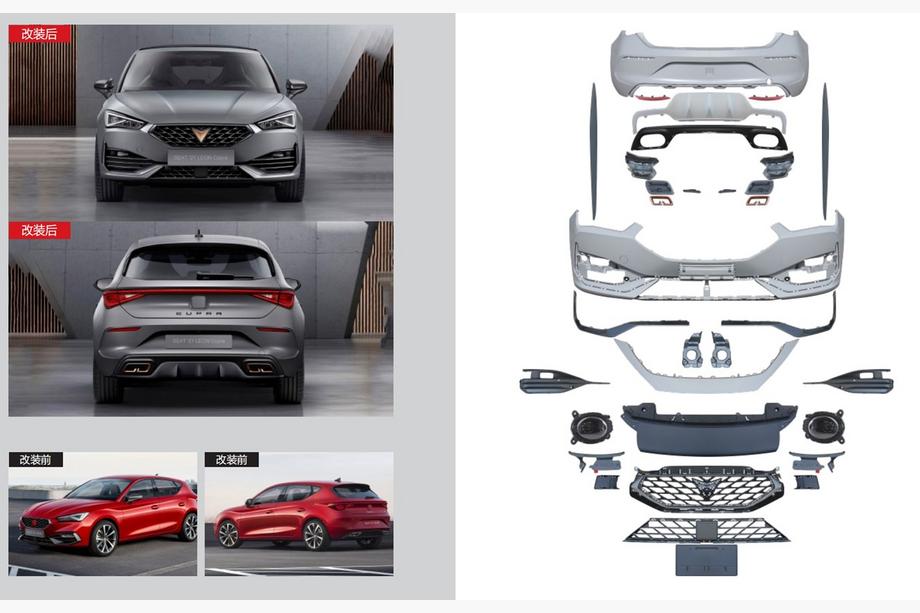 Seat Leon 2020- Zestaw body kit Cupra Image