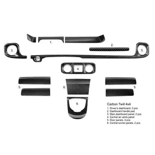 Zestaw Wstawek Wewnetrznych z Wlokna Weglowego Mercedes G class W465 2025-
