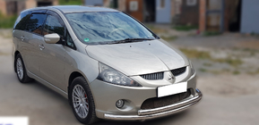 Mitsubishi Grandis 2003-2011 Przedni Pałąk Ochronny ST014 (Stal Nierdzewna) zdjęcia 3