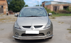 Mitsubishi Grandis 2003-2011 Przedni Pałąk Ochronny ST014 (Stal Nierdzewna) zdjęcia 1