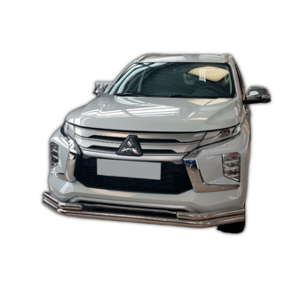 Osłona przednia ST085 (2020+, stal nierdzewna) Mitsubishi Pajero Sport 2015- zdjęcia 2