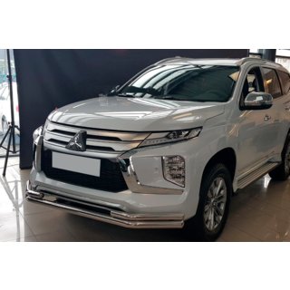 Osłona przednia ST085 (2020+, stal nierdzewna) Mitsubishi Pajero Sport 2015- zdjęcia 1