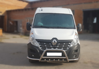Renault Master 2011-2023 Orurowanie przednie WT003-Exlusive (stal nierdzewna) zdjęcia 2