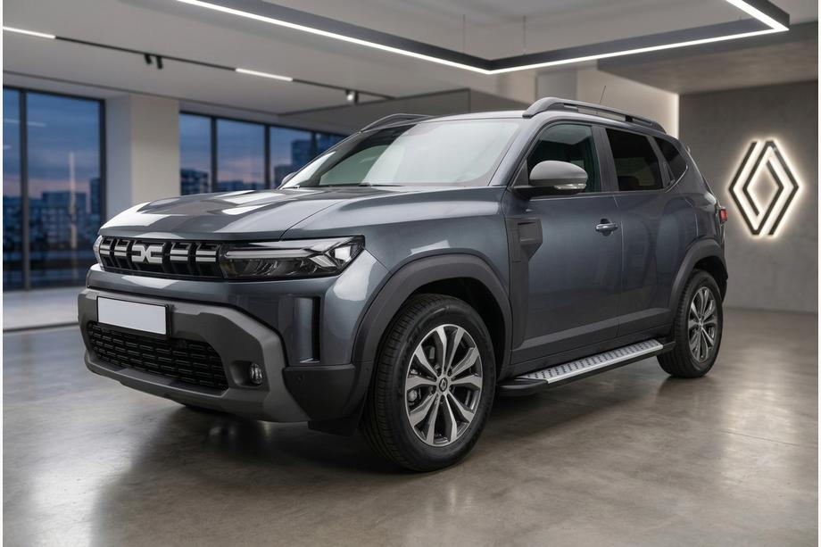 Dacia Duster 2024- Progi boczne Allmond Grey (2 szt., aluminium) Image