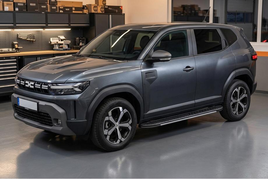 Renault Duster 2024- Progi Boczné Bosphore Grey (2 szt., Aluminium) Image