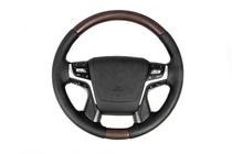 Toyota Land Cruiser 200 2007-2021 Kierownica podgrzewana (ciemne drewno) zdjęcia 1