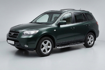 Hyundai Santa Fe 2 2006-2012 Progi Boczne Maydos V1 (2 szt., Aluminium i Stal Nierdzewna) zdjęcia 1