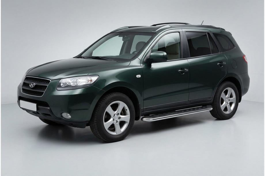 Hyundai Santa Fe 2 2006-2012 Progi Boczne Maydos V1 (2 szt., Aluminium i Stal Nierdzewna) Image