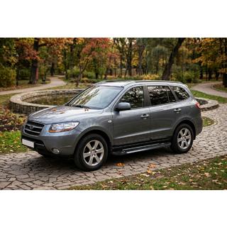 Progi Boczne RedLine Black (2 szt., Aluminium) Hyundai Santa Fe 2 2006-2012 zdjęcia 1