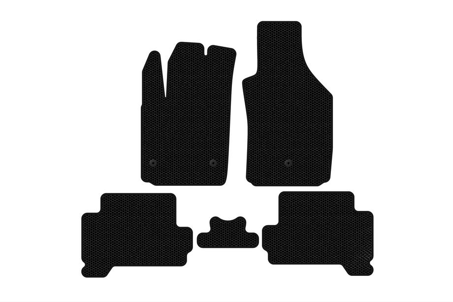 Fiat 500/500L 2013-2022 Gumowe dywaniki Carsuit (HB, Elektryczny, czarne) Image