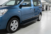 Renault Dokker 2013-2022 Progi Boczné Allmond Black (2 szt., Aluminium) zdjęcia 1