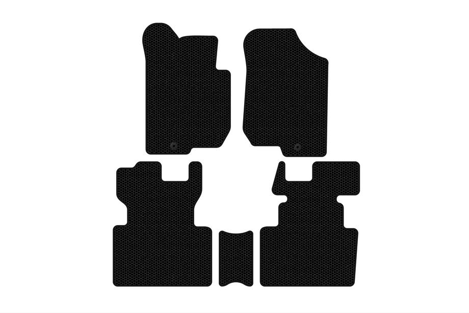 Kia Carens 1999-2012 Gumowe dywaniki Carsuit (2006-2012, 2 rzędy, 7-osobowy, czarne) Zdjęcia 1