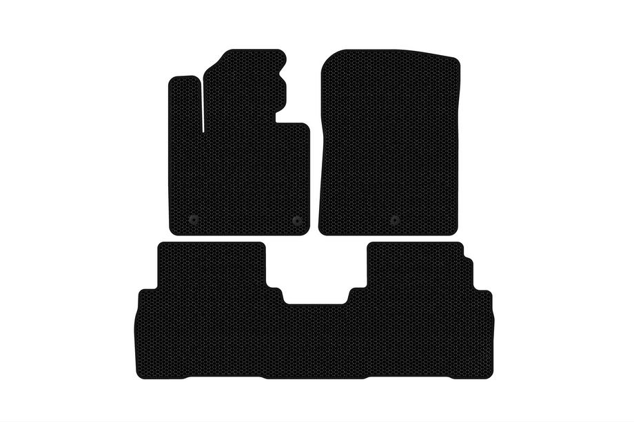 Kia Sorento III UM 2014-2020 Gumowe dywaniki Carsuit (7-osobowy, czarne) Image