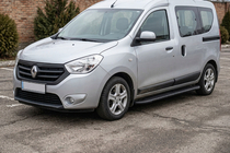 Renault Dokker 2013-2022 Progi Boczné Bosphorus Black (2 szt., Aluminium) zdjęcia 1