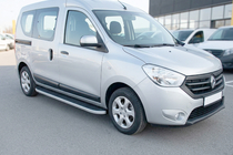 Renault Dokker 2013-2022 Progi Boczne Tayga Grey (2 szt., Aluminium) zdjęcia 1