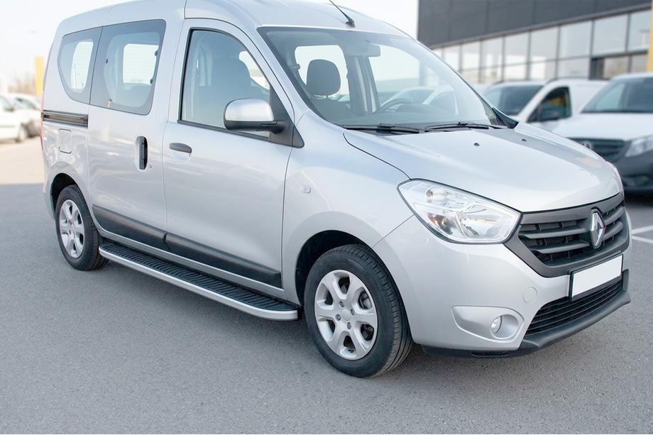Renault Dokker 2013-2022 Progi Boczne Tayga Grey (2 szt., Aluminium) Image