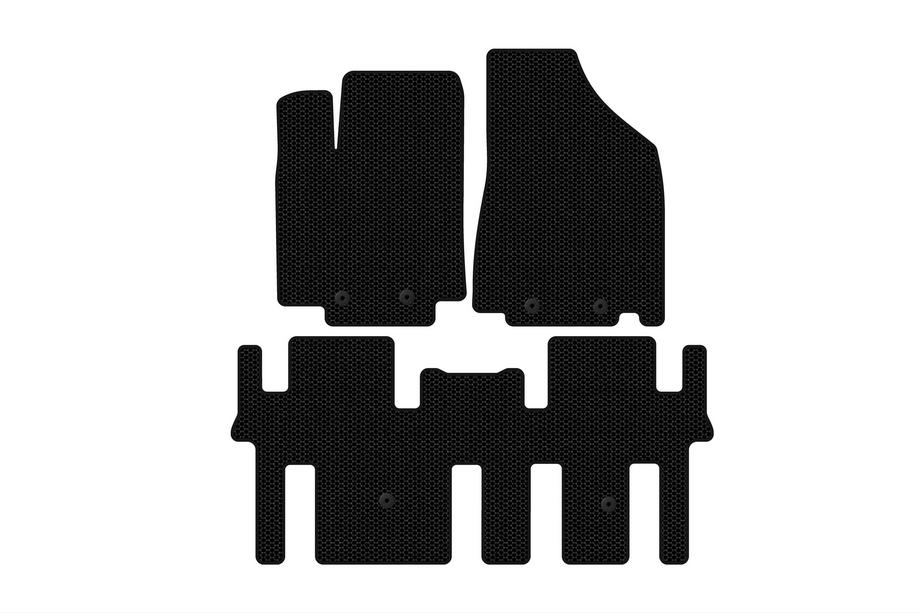 Nissan Pathfinder R52 2012-2021 Gumowe dywaniki Carsuit (2 rzędy, czarne) Zdjęcia 1
