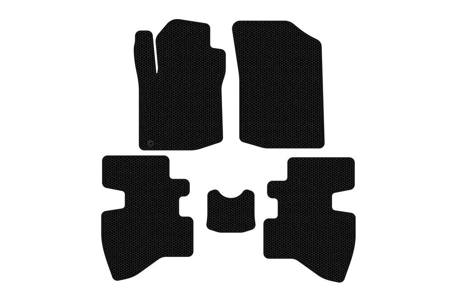 Toyota Aygo 2007-2014 Dywaniki Gumowe Carsuit (2007-2009, HB, 3-drzwiowy, Czarne) Image