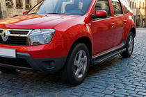 Renault Duster 2008–2017 Progi Boczné Bosphorus Black (2 szt., Aluminium) zdjęcia 1
