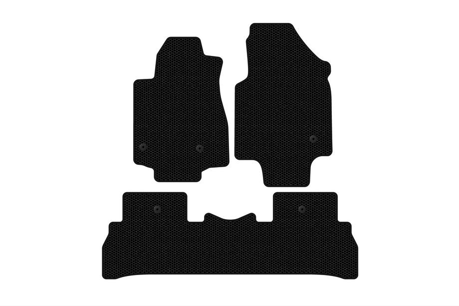Honda Pilot 2008-2015 Dywaniki Gumowe Carsuit (2008-2012, 7-osobowy, Czarne) Image