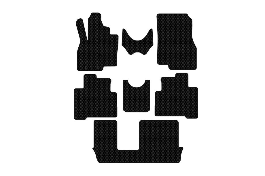 Mitsubishi Grandis 2003-2011 Gumowe dywaniki Carsuit (3 rzędy, czarne) Image