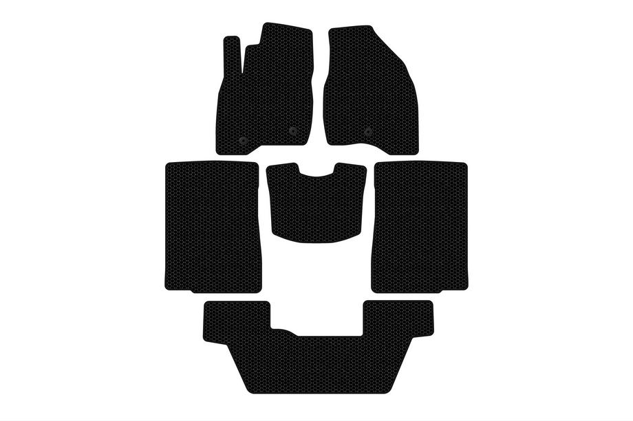 Ford Explorer 2011-2019 Dywaniki gumowe Carsuit (2015-2017, 3 rzędy, 7-osobowy, czarne) Image