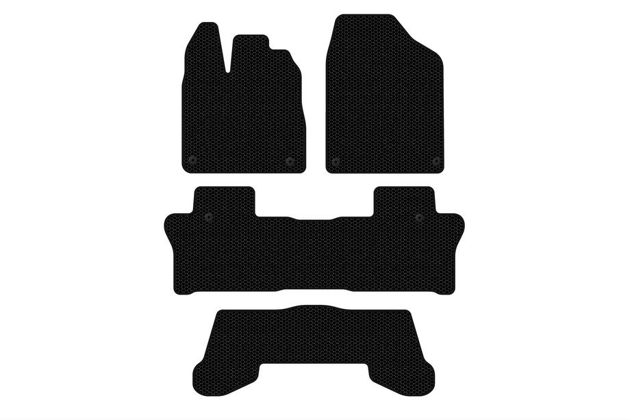 Honda Pilot 2015-2022 Gumowe dywaniki Carsuit (3 rzędy, czarne) Image