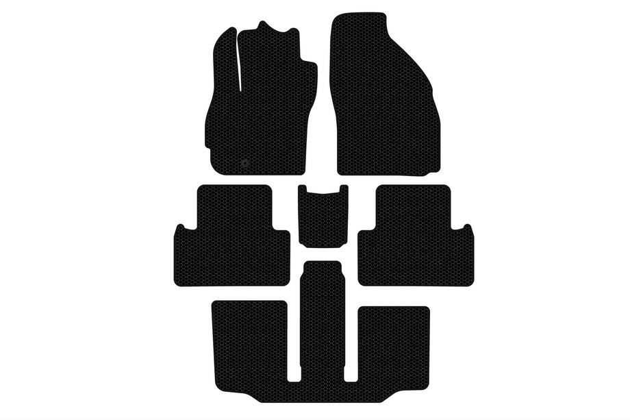 Mazda 5 2005-2009 Gumowe Dywaniki Carsuit (3 Rzędy, 7-osobowy, Czarne) Image