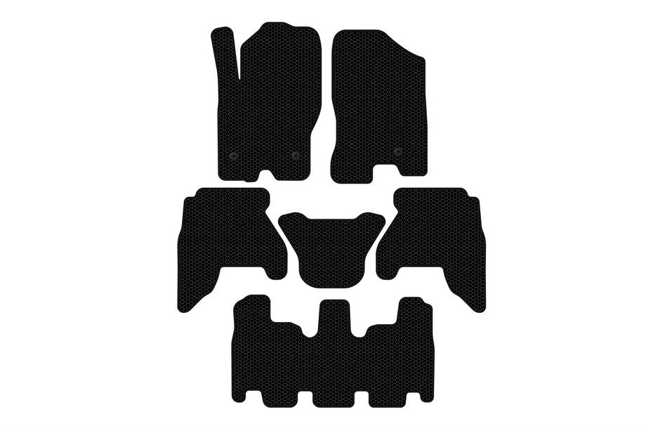 Nissan Pathfinder R51 2005-2014 Dywaniki gumowe Carsuit V1 (3 rzędy, czarne, 2010-2014) Image