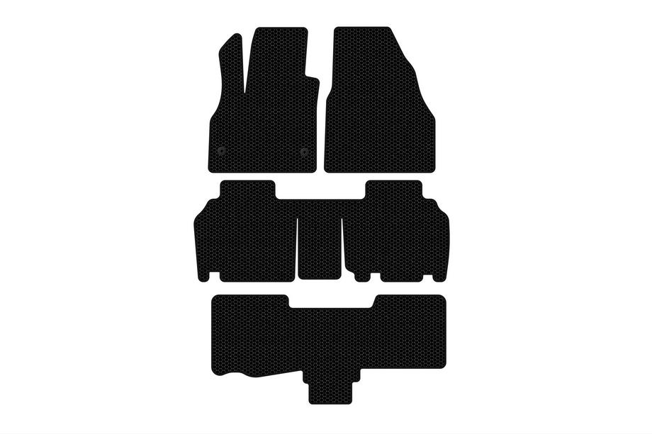 Renault Kangoo 2008–2020 Dywaniki gumowe Carsuit (3 rzędy, 5-drzwiowy/7-osobowy, czarne) Image