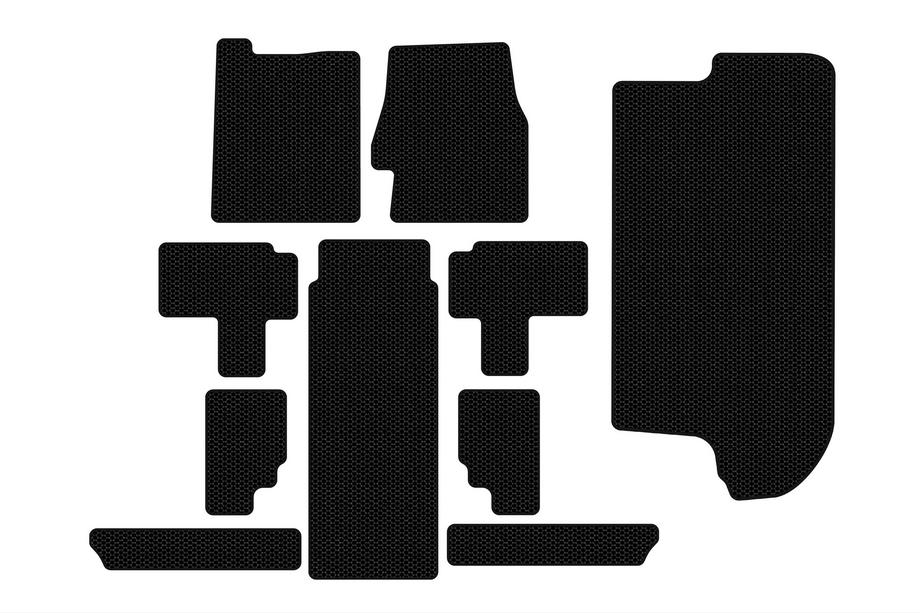 Kia Carnival 2002-2013 Dywaniki gumowe Carsuit (cały zestaw, czarne) Image