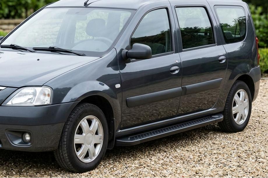 Dacia Logan MCV 2004-2014 Progi Boczné Allmond Black (2 szt., Aluminium) Image