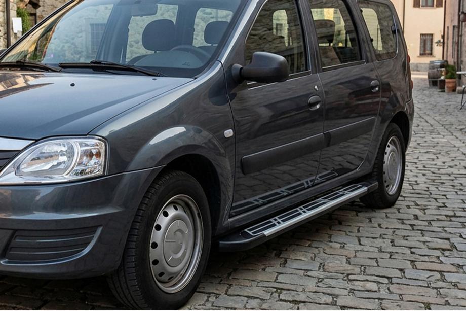 Dacia Logan MCV 2004-2014 Progi Boczné Sunrise (2 szt., Aluminium) Image