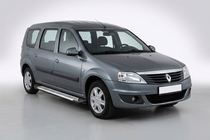 Dacia Logan MCV 2004-2014 Progi Boczne Line (2 szt., Aluminium) zdjęcia 3