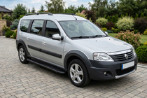 Dacia Logan MCV 2004-2014 Progi Boczné Bosphorus Black (2 szt., Aluminium) zdjęcia 3