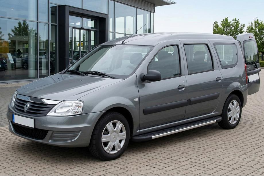 Renault Logan MCV 2005-2013 Progi Boczné Duru (2 szt., Aluminium) Image