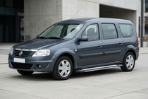 Renault Logan MCV 2005-2013 Progi Boczné Rainbow (2 szt., Aluminium) zdjęcia 1