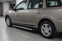 Dacia Logan MCV 2013-2020 Progi Boczné Duru (2 szt., Aluminium) zdjęcia 1