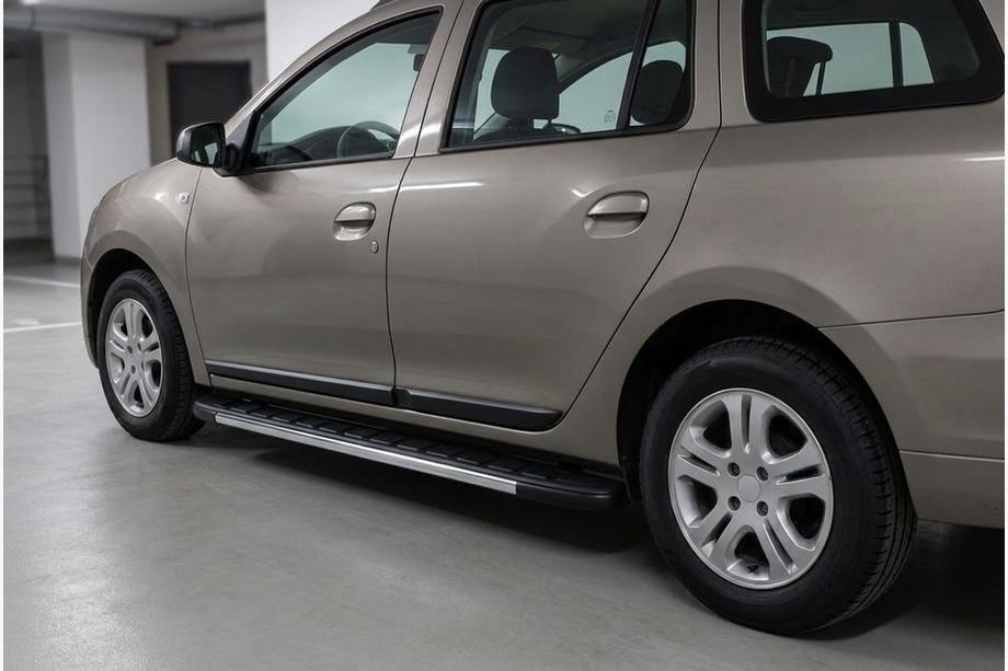 Dacia Logan MCV 2013-2020 Progi Boczné Duru (2 szt., Aluminium) Image