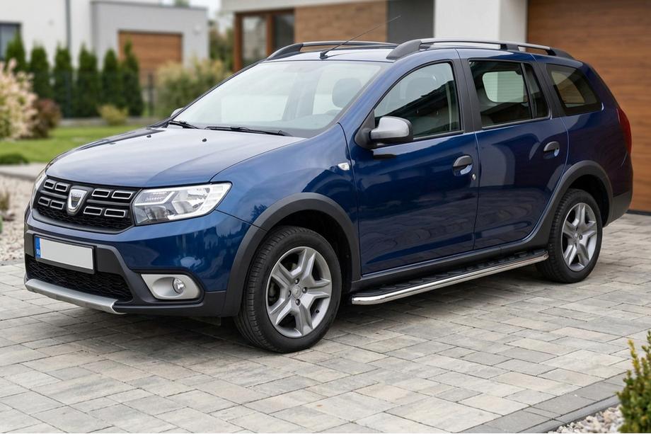 Dacia Logan MCV 2013-2020 Progi Boczne Maydos V1 (2 szt., Aluminium i Stal Nierdzewna) Image