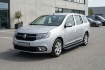 Renault Logan MCV 2013-2022 Progi Boczné Allmond Black (2 szt., Aluminium) zdjęcia 1