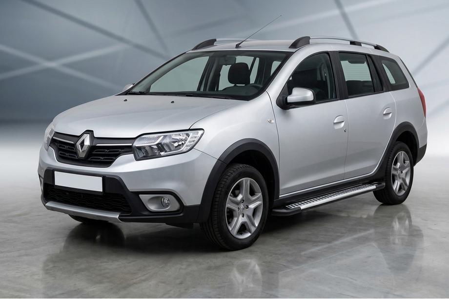 Renault Logan MCV 2013-2022 Progi Boczne Line (2 szt., Aluminium) Image