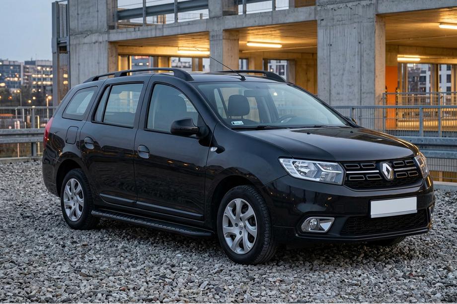Renault Logan MCV 2013-2022 Progi Boczné Bosphorus Black (2 szt., Aluminium) Image