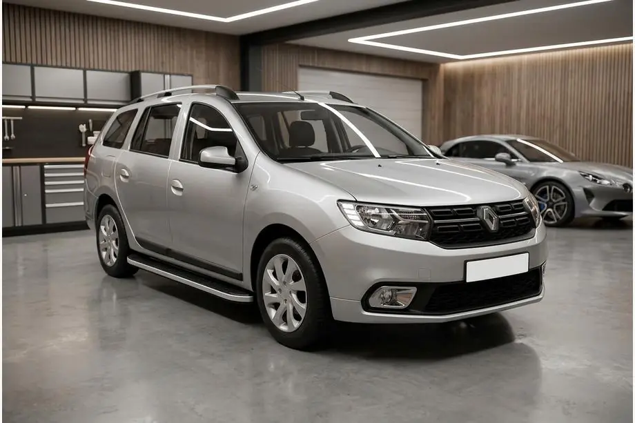 Renault Logan MCV 2013-2022 Progi Boczne Tayga Grey (2 szt., Aluminium) Image
