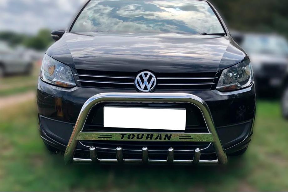 Volkswagen Touran 2010-2015 Pałąk Przedni (Stal Nierdzewna) 60 mm, bez napisu Image