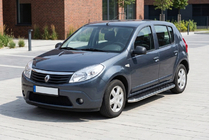 Dacia Sandero 2007-2013 Progi Boczne Maydos V1 (2 szt., Aluminium i Stal Nierdzewna) zdjęcia 1