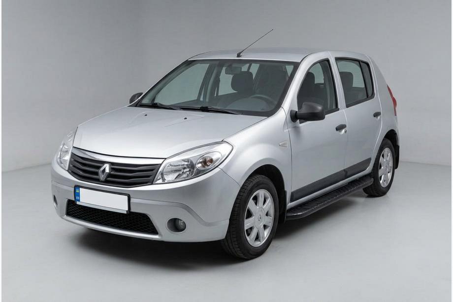 Renault Sandero 2007-2013 Progi Boczné Bosphorus Black (2 szt., Aluminium) Image