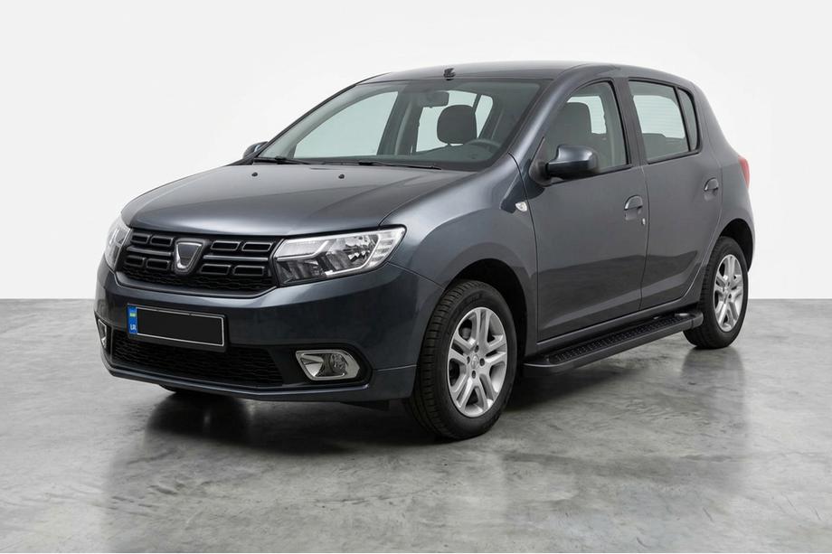 Dacia Sandero 2013-2020 Progi Boczné Allmond Black (2 szt., Aluminium) Image