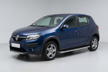 Dacia Sandero 2013-2020 Progi Boczne Maydos V1 (2 szt., Aluminium i Stal Nierdzewna) zdjęcia 1