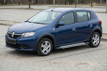 Dacia Sandero 2013-2020 Progi Boczné Rainbow (2 szt., Aluminium) zdjęcia 1